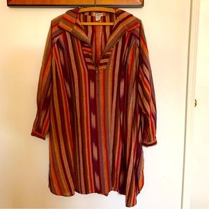 Rare Vintage 1970’s Ikat Dress